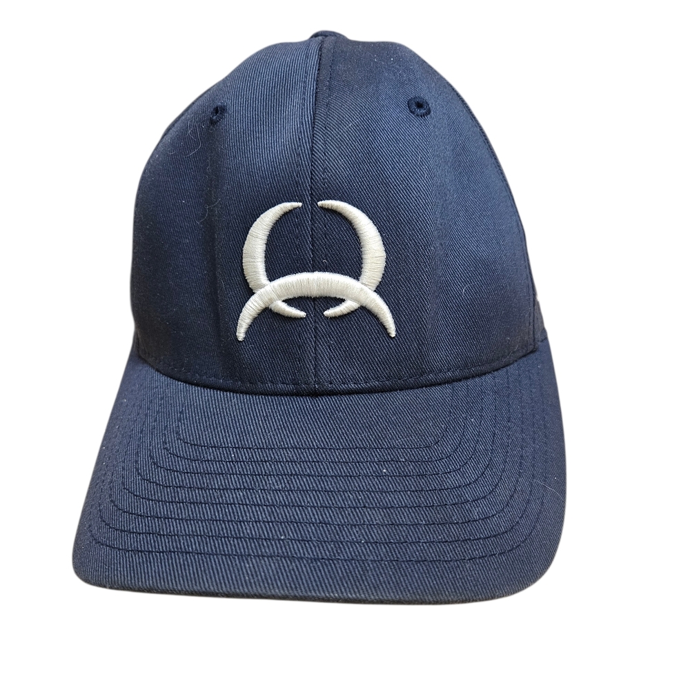 Cinch Flexfit Navy Western Rodeo Hat L XL Like New